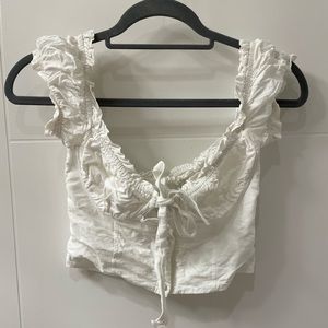 Princess Polly Eloise Crop Top (missing button)